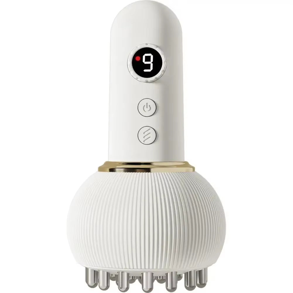 Electric Meridian Brush Lymphatic Drainage Massager for Legs, Arms & Belly with Microcurrent, Heat, Vibration & Light Thera X2R0