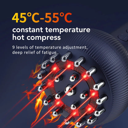 Intelligent Electric Meridian Brush Red Light Therapy Hot Compress Cellulite Massager Household Scraping and Cupping Device