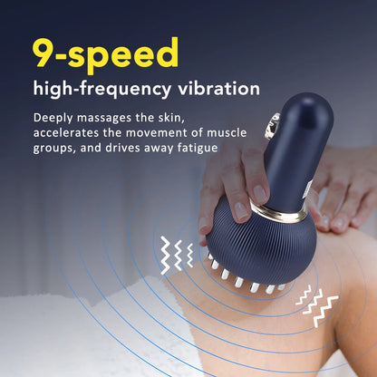 Electric Meridian Brush Infrared Hot Compress anti Cellulite Body Slimming Massager Household Scraping Device Fat Burner