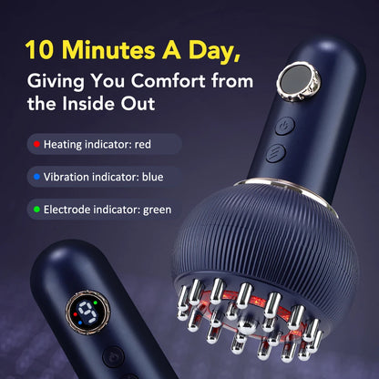 Electric Meridian Brush Infrared Hot Compress anti Cellulite Body Slimming Massager Household Scraping Device Fat Burner