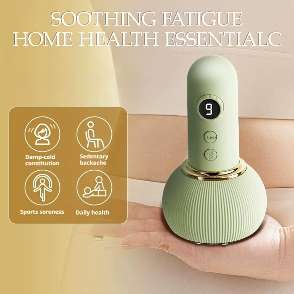 Electric Meridian Brush Lymphatic Drainage Massager for Legs, Arms & Belly with Microcurrent, Heat, Vibration & Light Thera X2R0